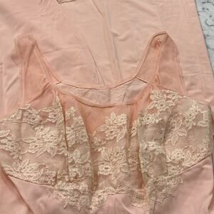 Artemis Vintage Peach Slip Dress Nightgown Size 38 (M)